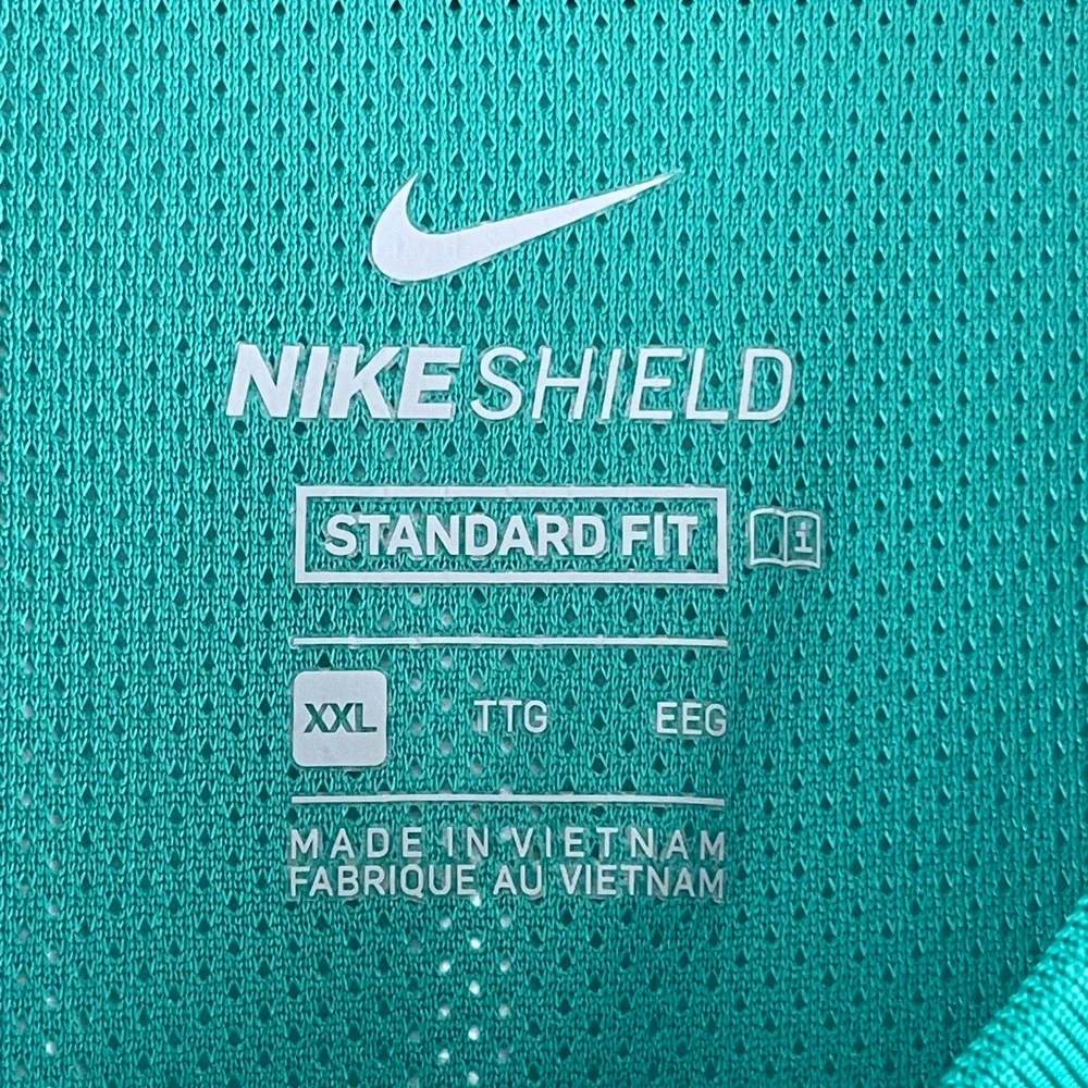 Nike Shield Good Luck‎ Golf Pullover Teal Green Mens XXL CK3771-370